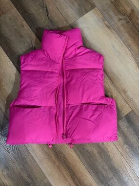 Bright Pink Puffer Vest
